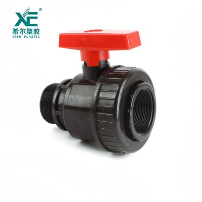 3/4-2" Factory price high quality plastic pvc mf single union ball valve