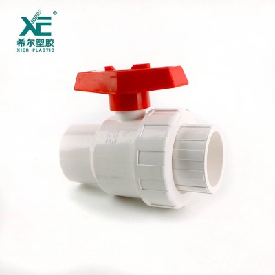 China supplier 1/2" 2" inch plastic  pvc single union ball valve